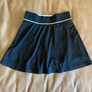 Black tennis skirt